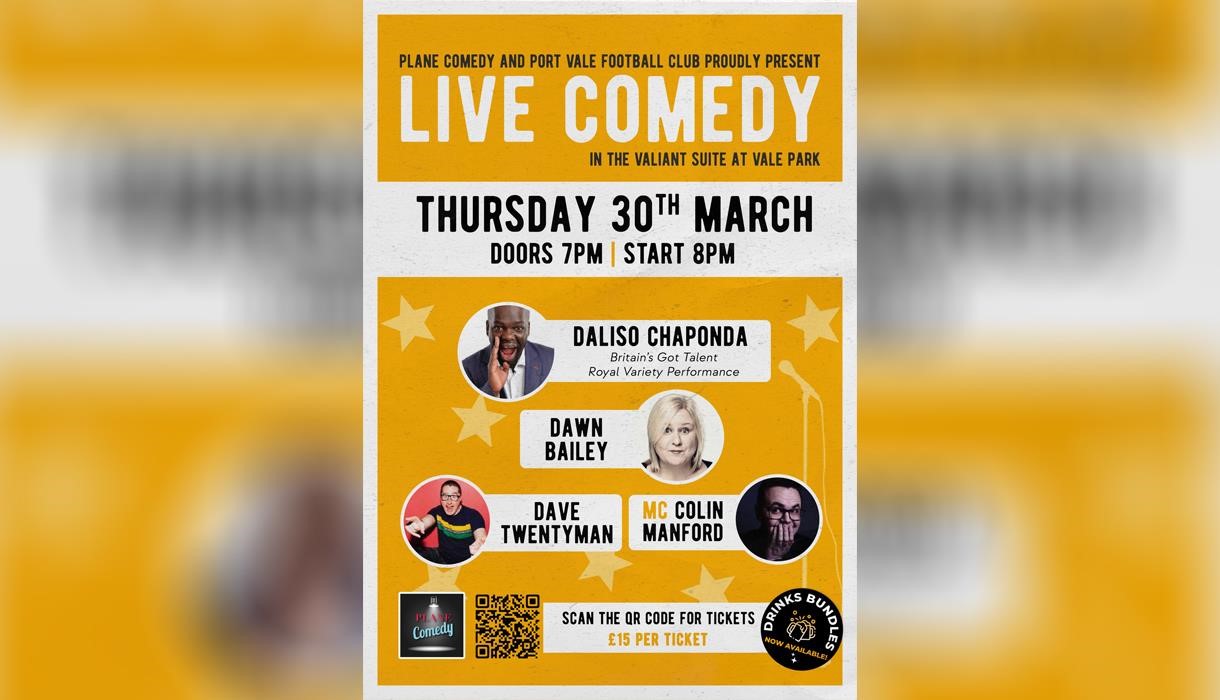Live Comedy at Vale Park